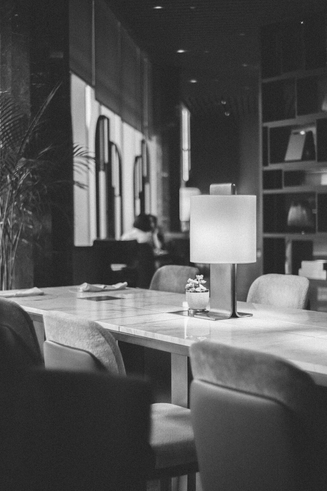Professionals in a meeting around a table